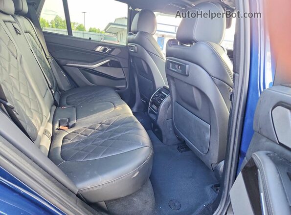 5UXCR6C04P9N69245 2023 BMW X5 Blue Rear interior view