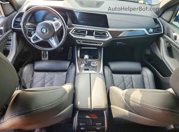 5UXCR6C04P9N69245 2023 BMW X5 Blue Dashboard view