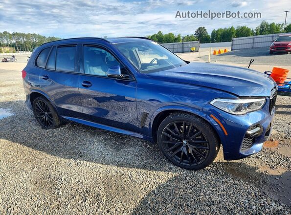 5UXCR6C04P9N69245 2023 BMW X5 Blue Front right
