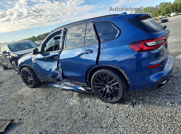 5UXCR6C04P9N69245 2023 BMW X5 Blue Rear left