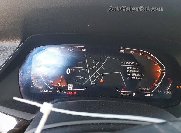 5UXCR6C06M9F48847 2021 BMW X5 Charcoal Widok zestawu wskaźników