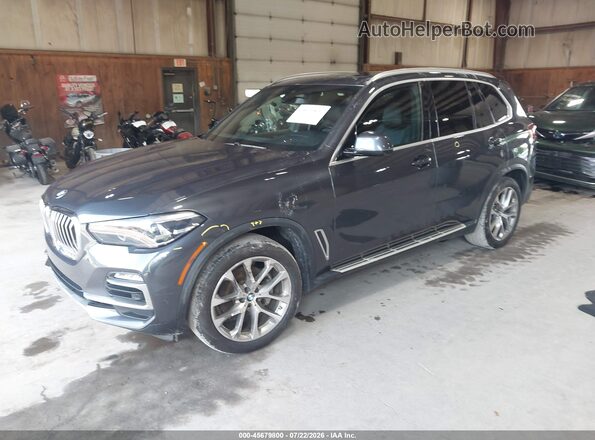 5UXCR6C06M9G00395 2021 BMW X5 Gray წინა მარცხენა ხედი სამი მეოთხედიდან