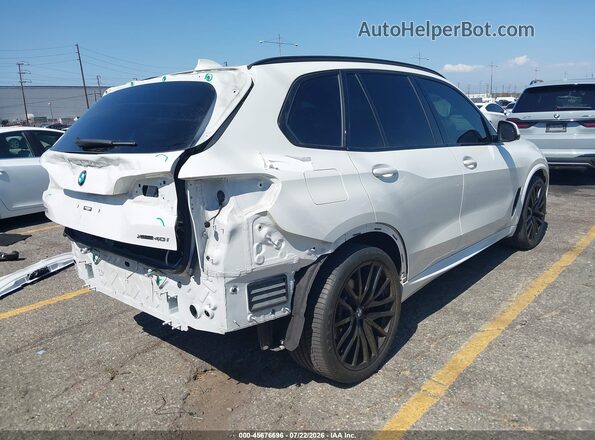 5UXCR6C06P9N64094 2023 BMW X5 White Задня права чверть