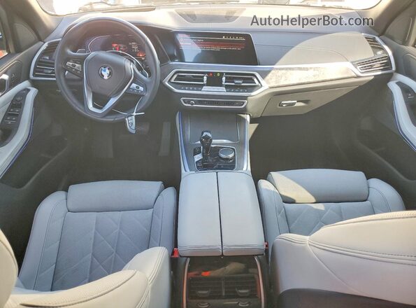 5UXCR6C06P9P87042 2023 BMW X5 White Widok deski rozdzielczej