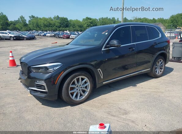 5UXCR6C07L9B61240 2020 BMW X5 Black წინა მარცხენა ხედი სამი მეოთხედიდან