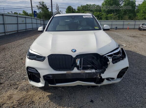 5UXCR6C07M9F95160 2021 BMW X5 White Front view