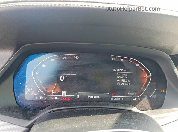 5UXCR6C07N9K87243 2022 BMW X5 Черный Вид щитка приборов