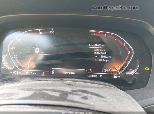 5UXCR6C08LLL66145 2020 BMW X5 Black Вид задніх сидінь