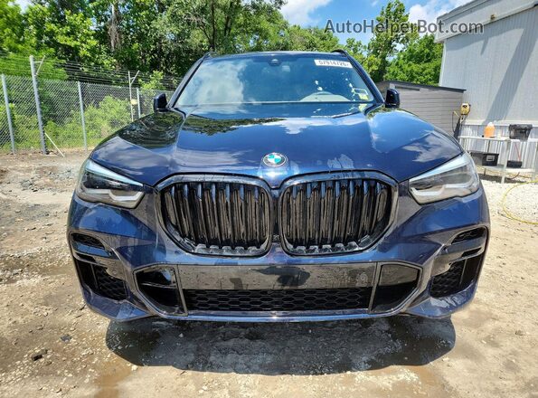 5UXCR6C08N9M37473 2022 BMW X5 Black Widok z przodu