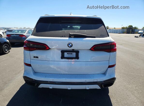 5UXCR6C09L9B65919 2020 BMW X5 White Вид ззаду