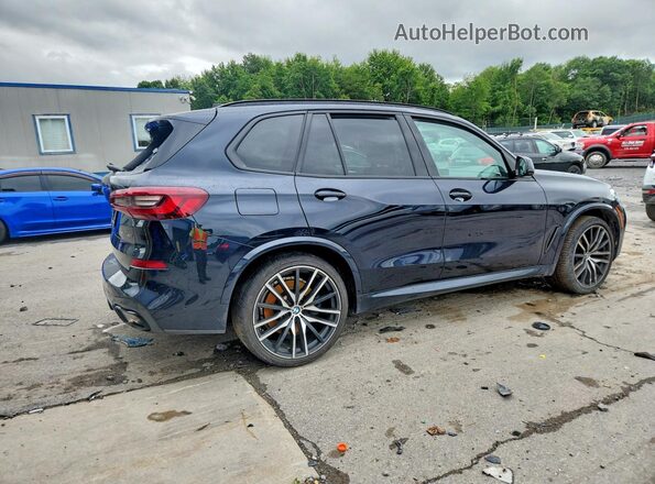 5UXCR6C09M9F82930 2021 BMW X5 Blue Tył prawy