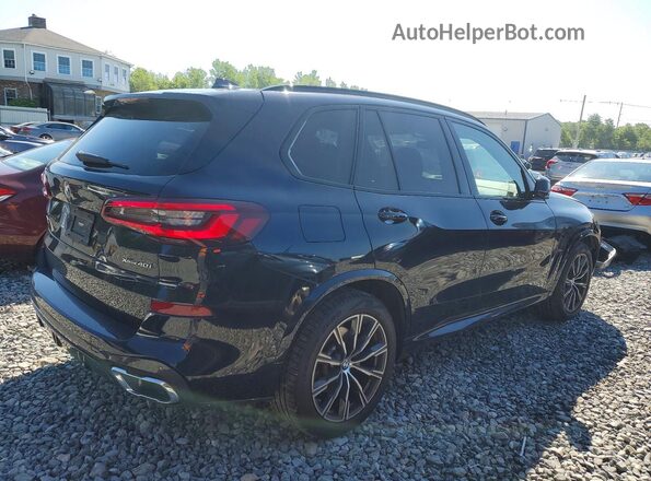 5UXCR6C09N9L18654 2022 BMW X5 Blue Rear right