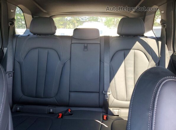 5UXCR6C09N9L18654 2022 BMW X5 Blue Rear seats view