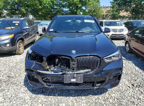 5UXCR6C09N9L18654 2022 BMW X5 Blue Front view