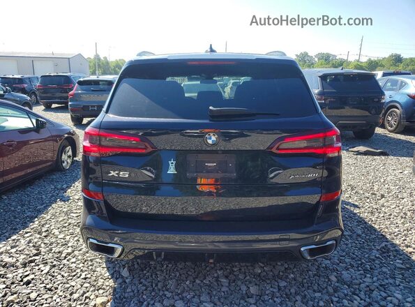 5UXCR6C09N9L18654 2022 BMW X5 Blue Rear view