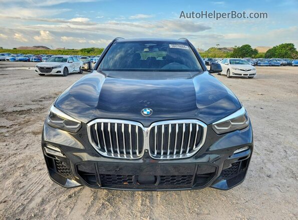 5UXCR6C50KLK85845 2019 BMW X5 Black Widok z przodu
