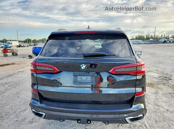 5UXCR6C50KLK85845 2019 BMW X5 Black Widok z tyłu