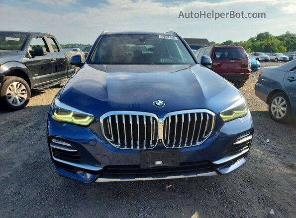 5UXCR6C50KLL39676 2019 BMW X5 Blue Դիմացի տեսք