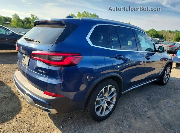 5UXCR6C50KLL39676 2019 BMW X5 Blue Հետևի աջ
