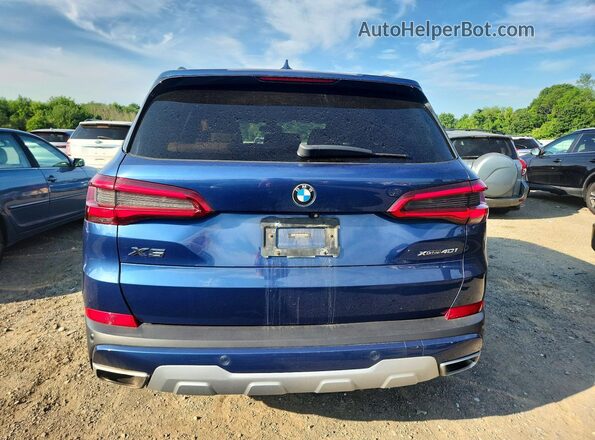 5UXCR6C50KLL39676 2019 BMW X5 Blue Հետևի տեսք