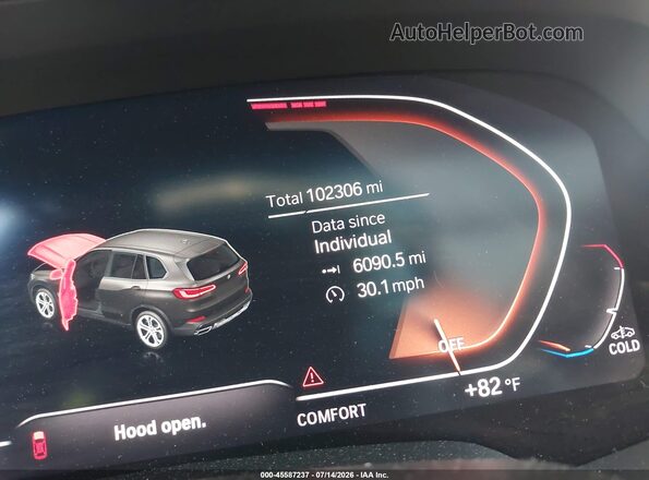 5UXCR6C50KLL61001 2019 BMW X5 Gold Вид задніх сидінь
