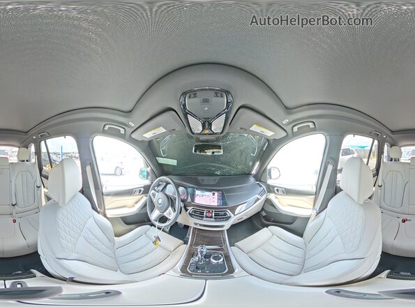 5UXCR6C52KLL03665 2019 BMW X5 White Vista interior de 360 grados
