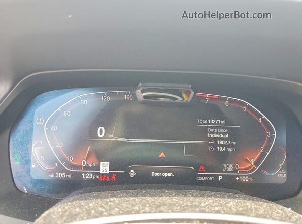 5UXCR6C52KLL03665 2019 BMW X5 White Vista del cuadro de instrumentos