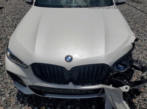 5UXCR6C52KLL03665 2019 BMW X5 White Vista del compartimento del motor