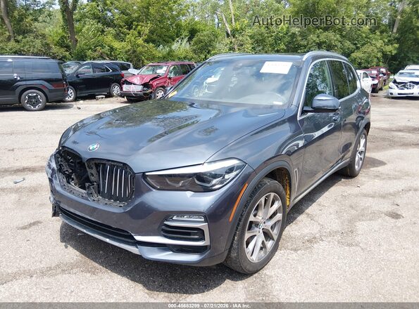 5UXCR6C52KLL10860 2019 BMW X5 Серый Передняя левая четверть