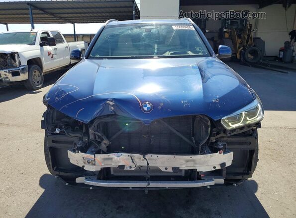 5UXCR6C53KLK85256 2019 BMW X5 Blue Vista frontal