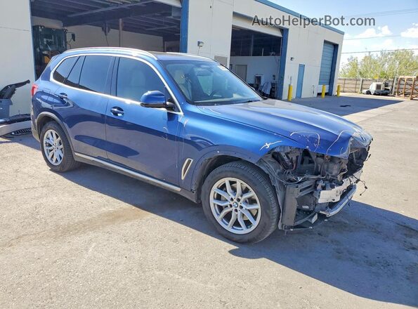 5UXCR6C53KLK85256 2019 BMW X5 Blue Delantero derecho
