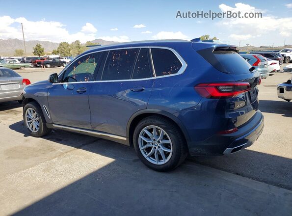 5UXCR6C53KLK85256 2019 BMW X5 Blue Trasero izquierdo