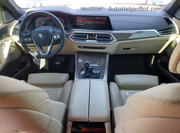 5UXCR6C53KLK85256 2019 BMW X5 Blue Vista del salpicadero