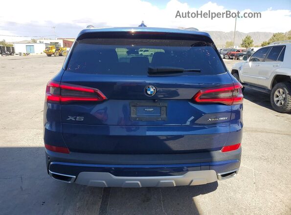 5UXCR6C53KLK85256 2019 BMW X5 Blue Vista trasera