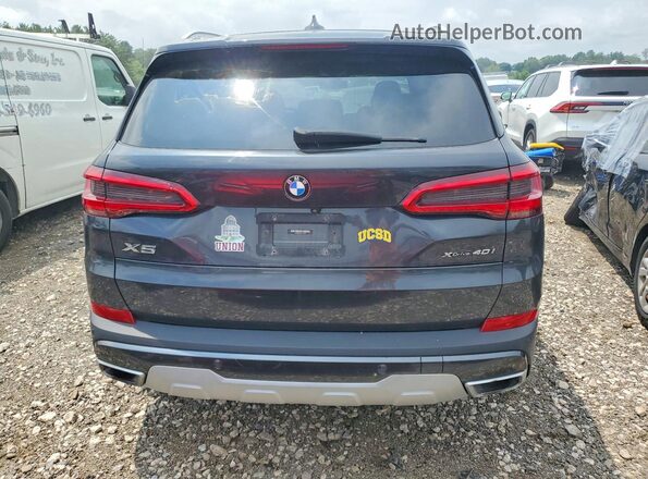 5UXCR6C53KLL53149 2019 BMW X5 Black Вид ззаду