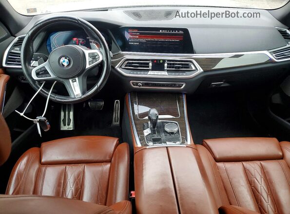 5UXCR6C54KLL06986 2019 BMW X5 Blue Вид панелі приладів