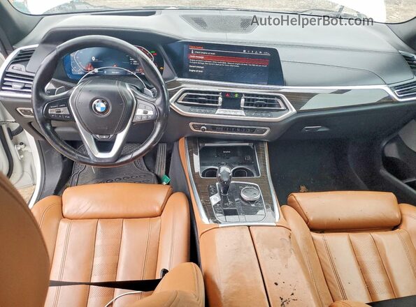 5UXCR6C55KLL06897 2019 BMW X5 White Առջևի վահանակի տեսք