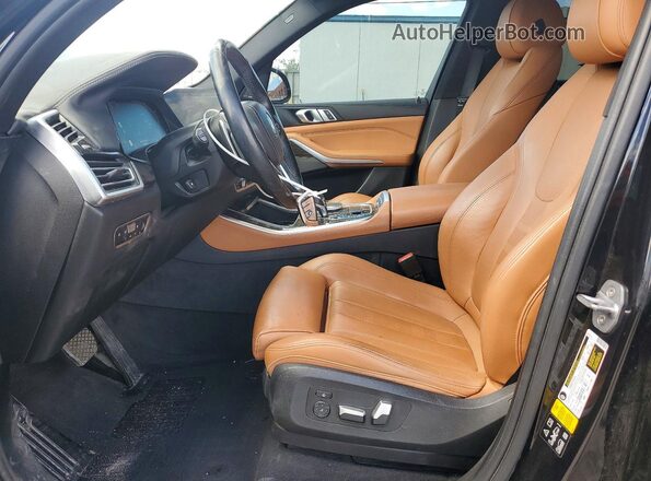 5UXCR6C57KLB12293 2019 BMW X5 Black Widok wnętrza z przodu