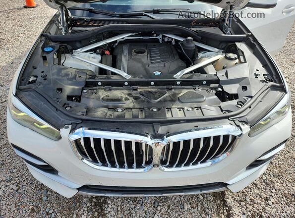 5UXCR6C57KLL06657 2019 BMW X5 White Engine compartment view