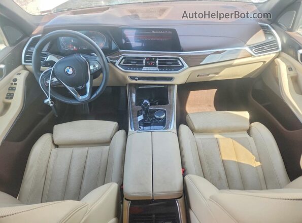 5UXCR6C57KLL51808 2019 BMW X5 White Առջևի վահանակի տեսք
