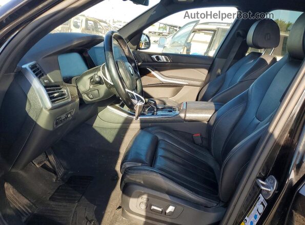 5UXCR6C59KLK88985 2019 BMW X5 Black Widok wnętrza z przodu