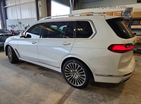 5UXCW2C00L9B98678 2020 BMW X7 White Tył lewy