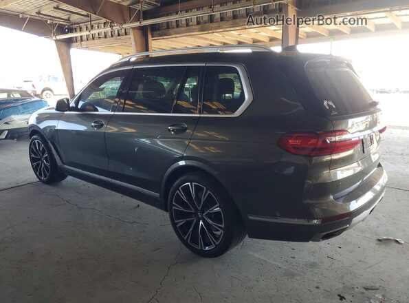 5UXCW2C01M9E73475 2021 BMW X7 Зеленый Задняя левая четверть