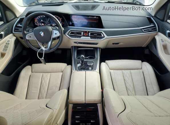 5UXCW2C01M9H18064 2021 BMW X7 Charcoal Вид панелі приладів