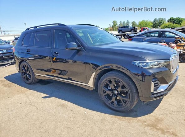 5UXCW2C02M9F57191 2021 BMW X7 Черный Передняя правая четверть