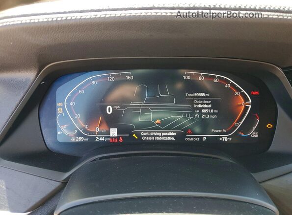 5UXCW2C02M9F57191 2021 BMW X7 Черный Вид щитка приборов