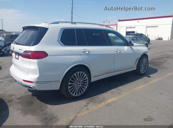 5UXCW2C03M9G55758 2021 BMW X7 White Задня права чверть