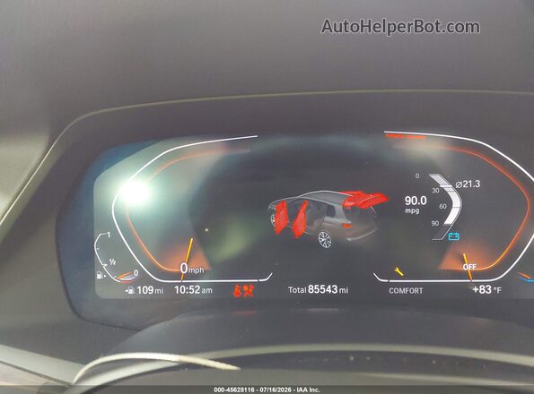 5UXCW2C04L0E74316 2020 BMW X7 Gray Вид задніх сидінь