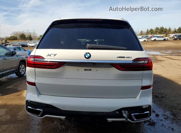 5UXCW2C04L9B00476 2020 BMW X7 White Հետևի տեսք