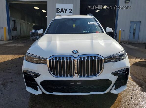 5UXCW2C04L9B00476 2020 BMW X7 White Դիմացի տեսք